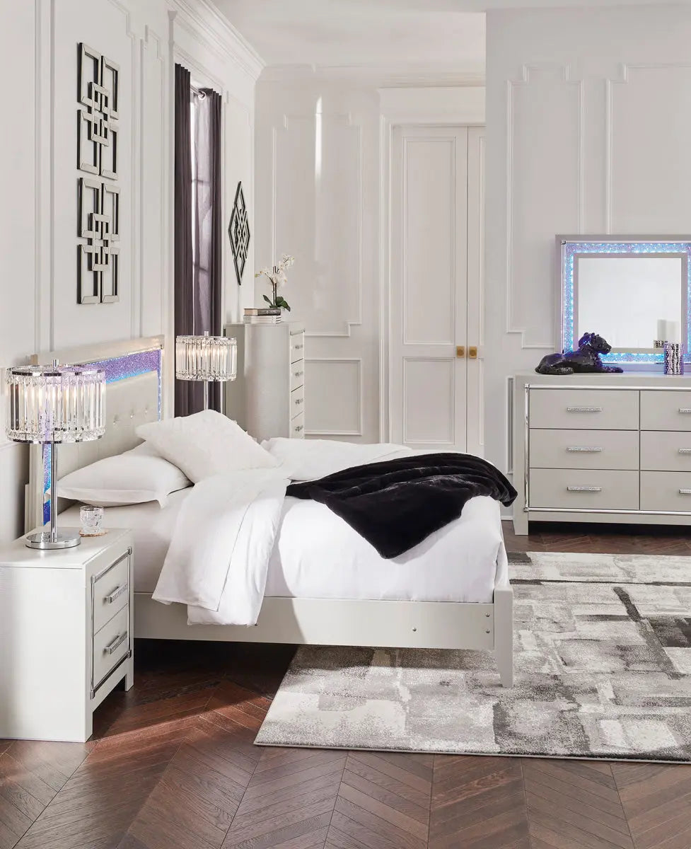 Ashley Zyniden LED Bedroom Set Signature Design by Ashley