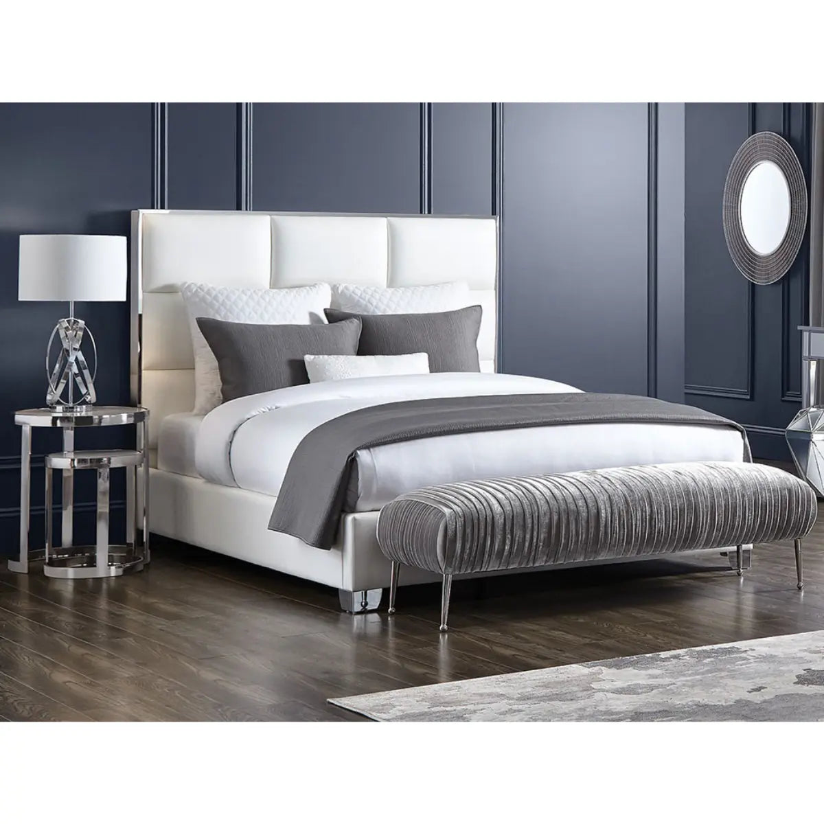 Blair Leatherette Upholstered Bed Xcella