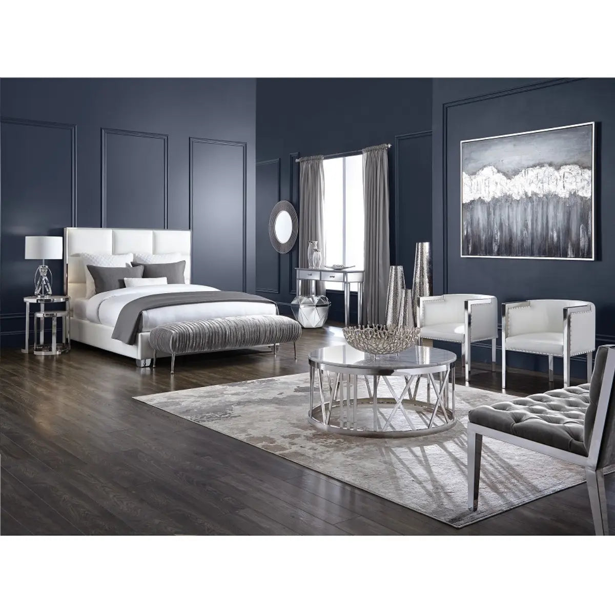 Blair Leatherette Upholstered Bed Xcella