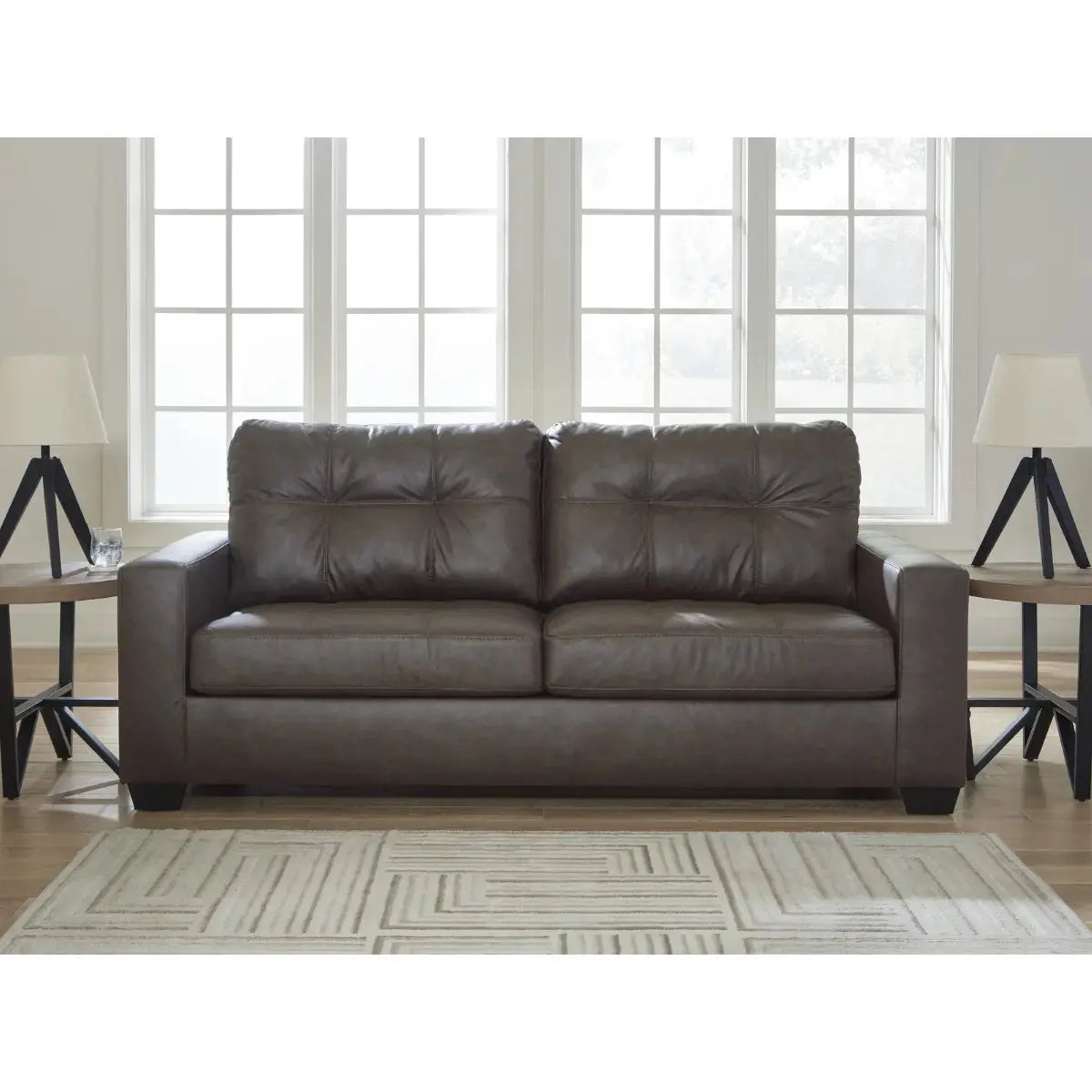 Ashley Barlin Mills Loveseat in Umber Signature Design by Ashley