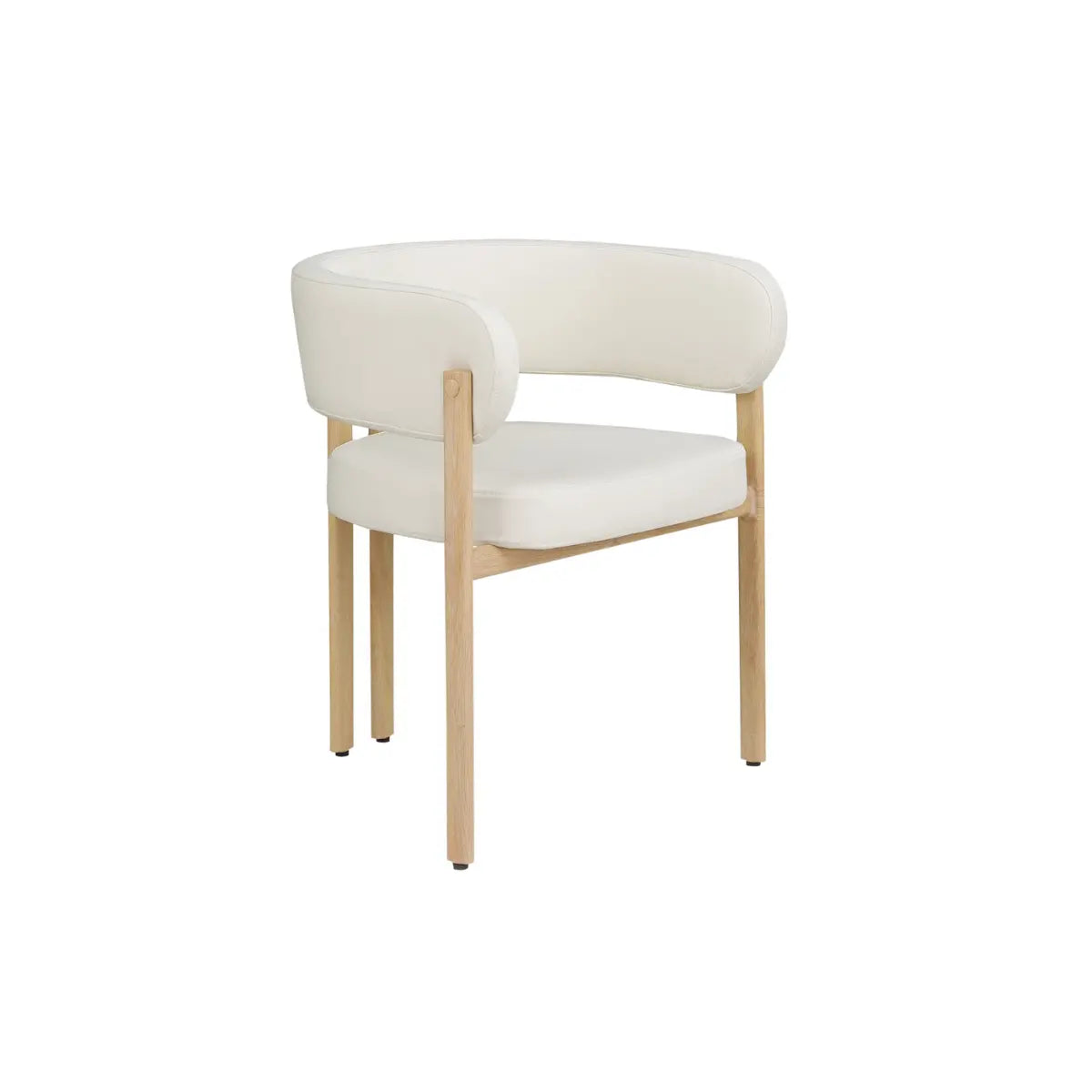 Belisse Dining Chair Set in Cream Brassex