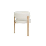 Belisse Dining Chair Set in Cream Brassex