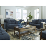 Ashley Bixler Sofa Set in Navy Signature Design by Ashley