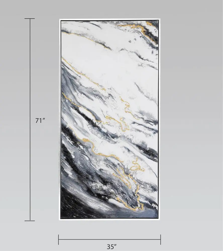 Black Marble Wall Art - Xcella