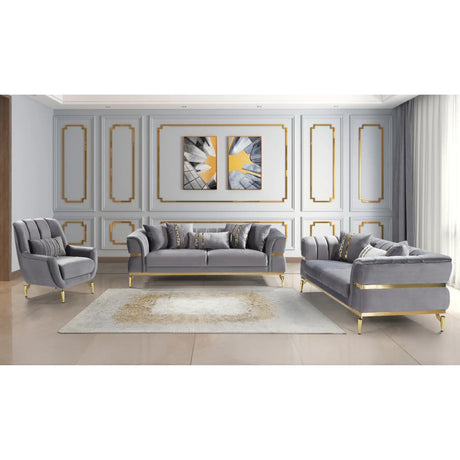 Trump Velvet Sofa Set Galaxy
