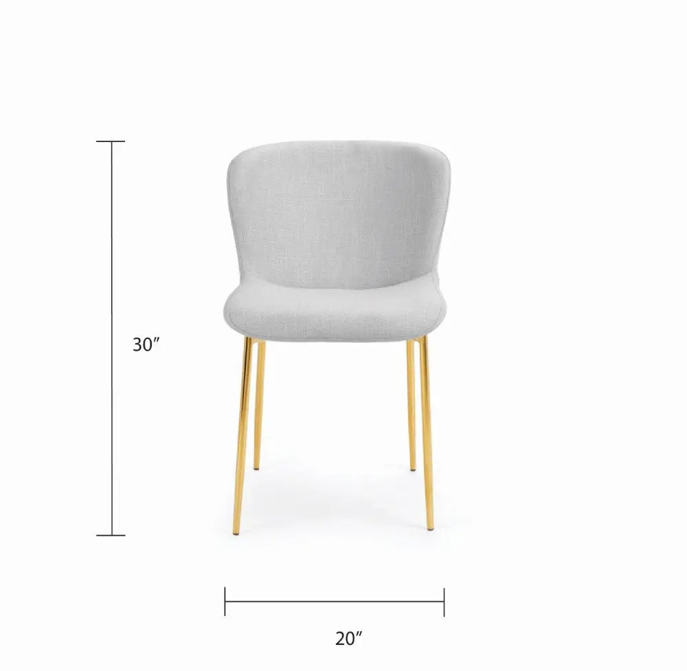 Fortina Dining Chair - Gold - Xcella Furniture