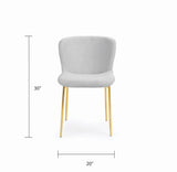 Fortina Dining Chair - Gold - Xcella Furniture