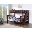 Staircase Twin Over Double Bunkbed B1850 I.F.Furniture