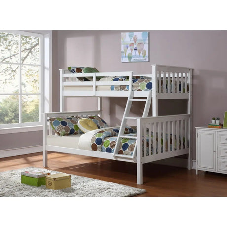 Twin Over Double Bunk Bed B102W I.F.Furniture