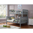 Twin Over Double Bunk Bed B102G I.F.Furniture