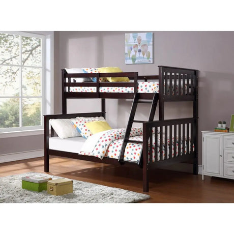 Twin Over Double Bunk Bed B102E I.F.Furniture