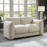 Cluff 3pc Fabric Sofa Set in Cream Matrix Furniture