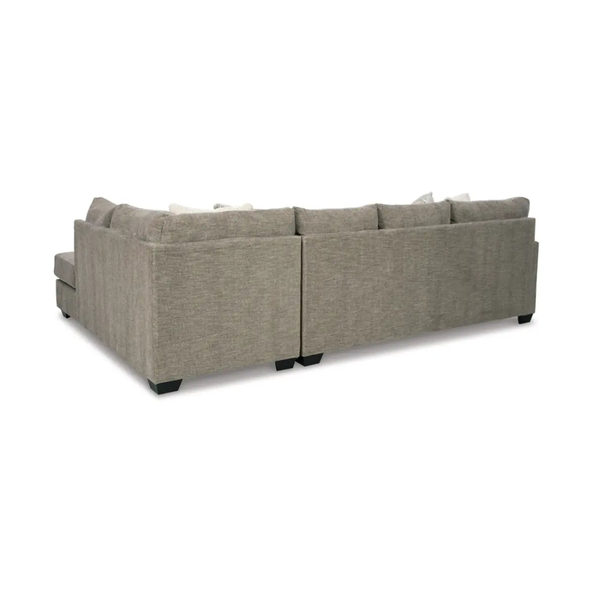 Ashley Creswell Sectional with Chaise in Stone Signature Design by Ashley