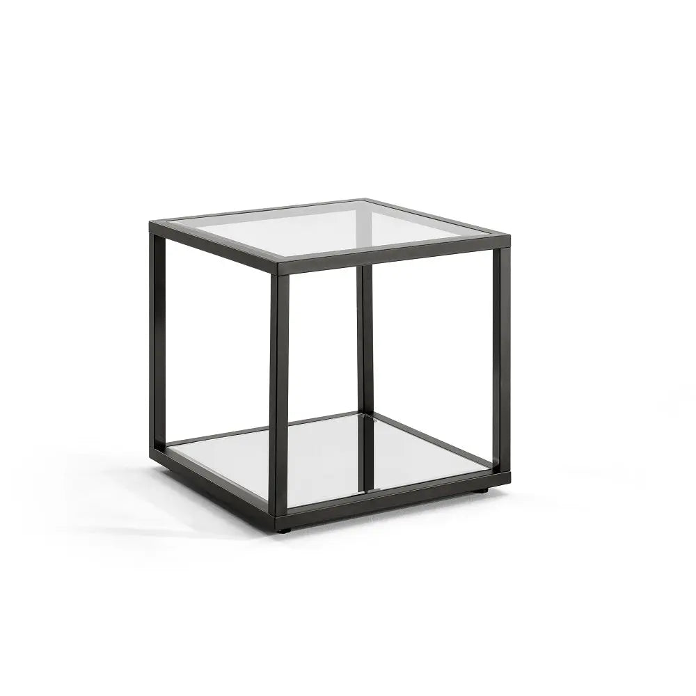 Caspian End Table Black Metal Xcella