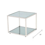 CASPIAN Silver End Table - Complete Home Furnish