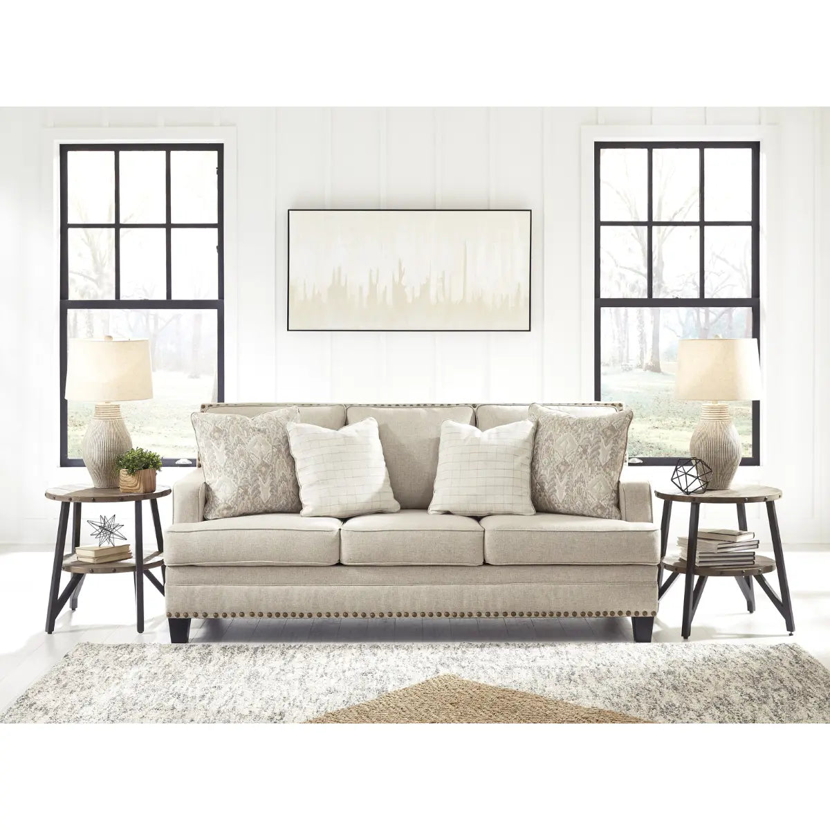 Ashley Claredon Sofa in Linen Signature Design by Ashley