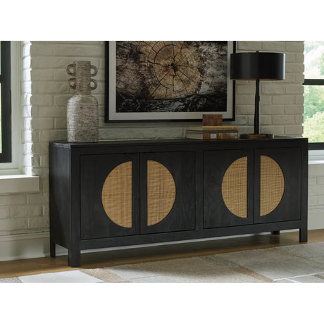 Ashley Cliffiings Accent Cabinet in Black Signature Design by Ashley