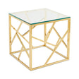 CAROLE Gold End Table - Complete Home Furnish