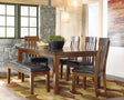 Ashley Ralene 6Pc Dining Set in Medium Brown - Complete Home Furnish