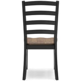 Ashley Wildenauer 9Pc Dining Set in Brown and Black - Complete Home Furnish