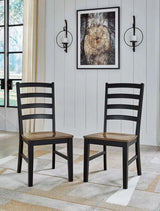 Ashley Wildenauer 9Pc Dining Set in Brown and Black - Complete Home Furnish