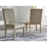 Ashley Chrestner Dining Set in Grey Brown Signature Design by Ashley