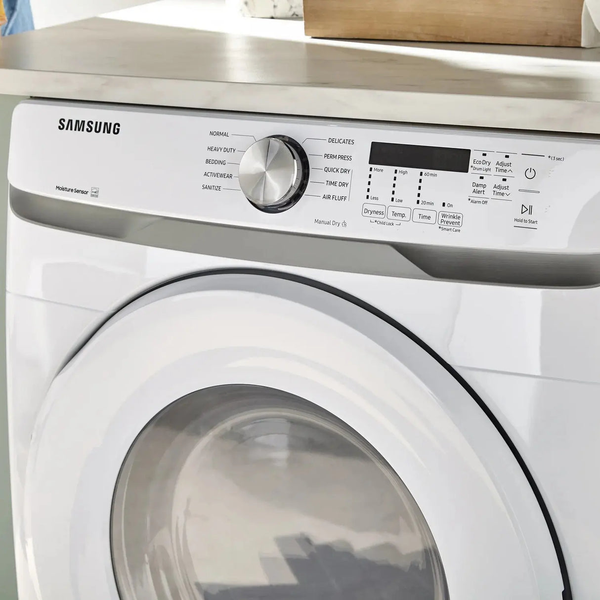 Samsung 27 inch 7.5 cu. ft. Electric Dryer in White DVE45T6005W Samsung