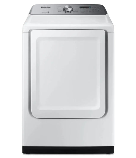 Samsung 7.4 cu. ft. Electric Dryer in White DVE50T5205W - Complete Home Furnish