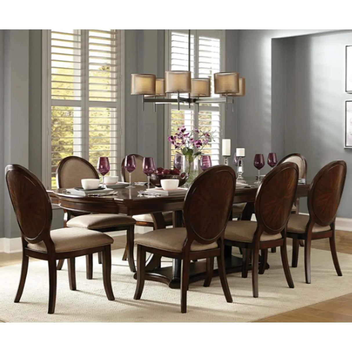 Delavan 7Pc Dining Table Set 5251 M.A.Z