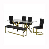 Avalon 6-Piece Dining Set Brassex