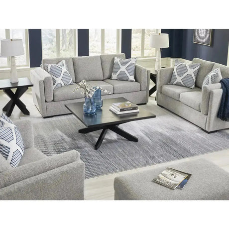 Ashley Evansley Sofa Set in Pewter Signature Design by Ashley