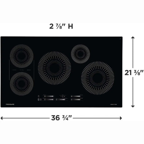 Frigidaire 36'' Induction Cooktop in Black FCCI3627AB Frigidaire