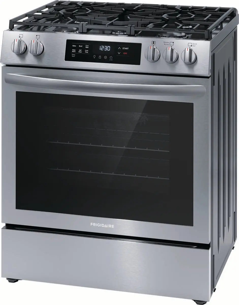 Frigidaire 30" Gas Range with Conviction Bake in Stainless Steel FCFG3083AS Frigidaire