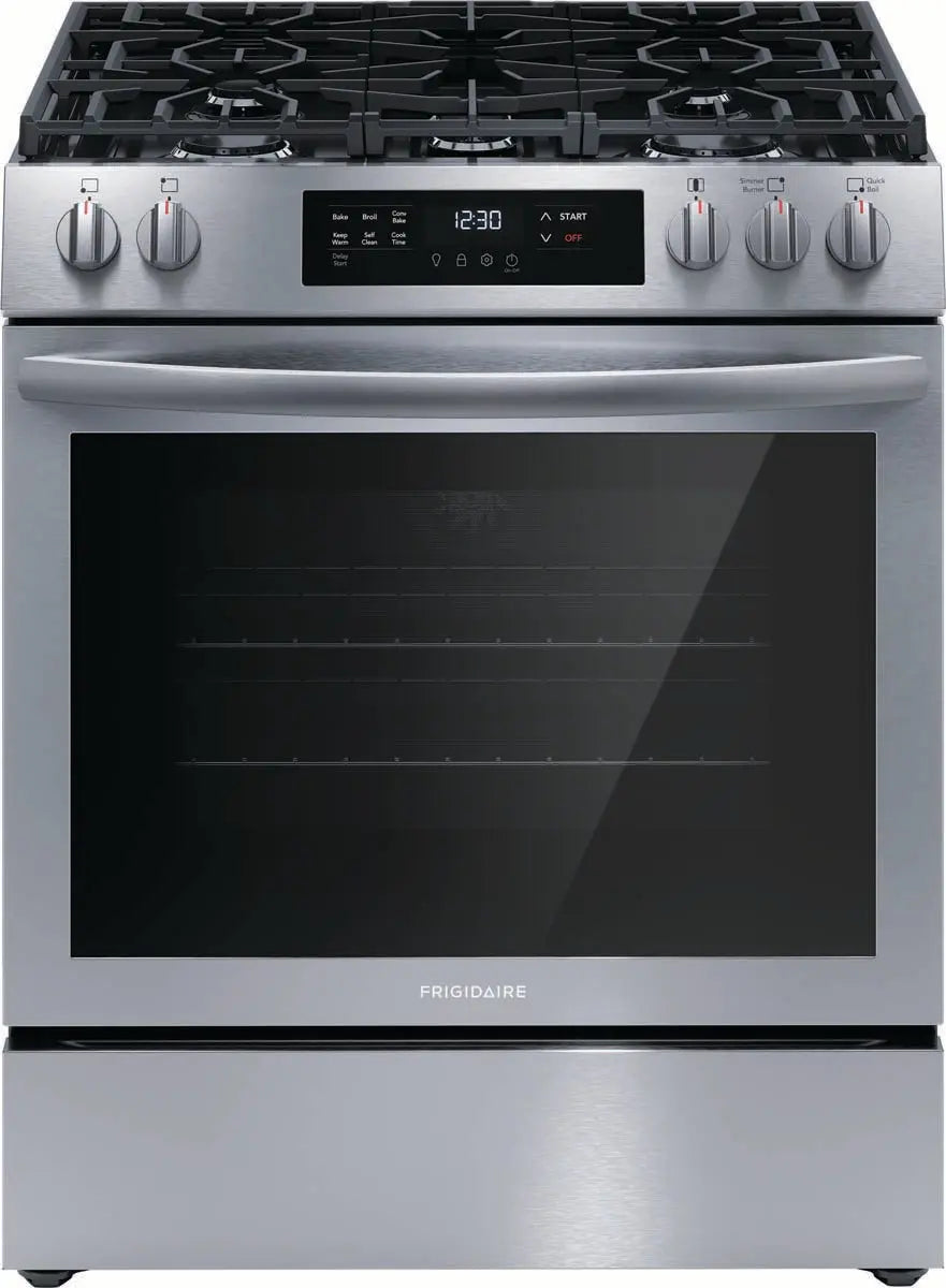 Frigidaire 30" Gas Range with Conviction Bake in Stainless Steel FCFG3083AS Frigidaire