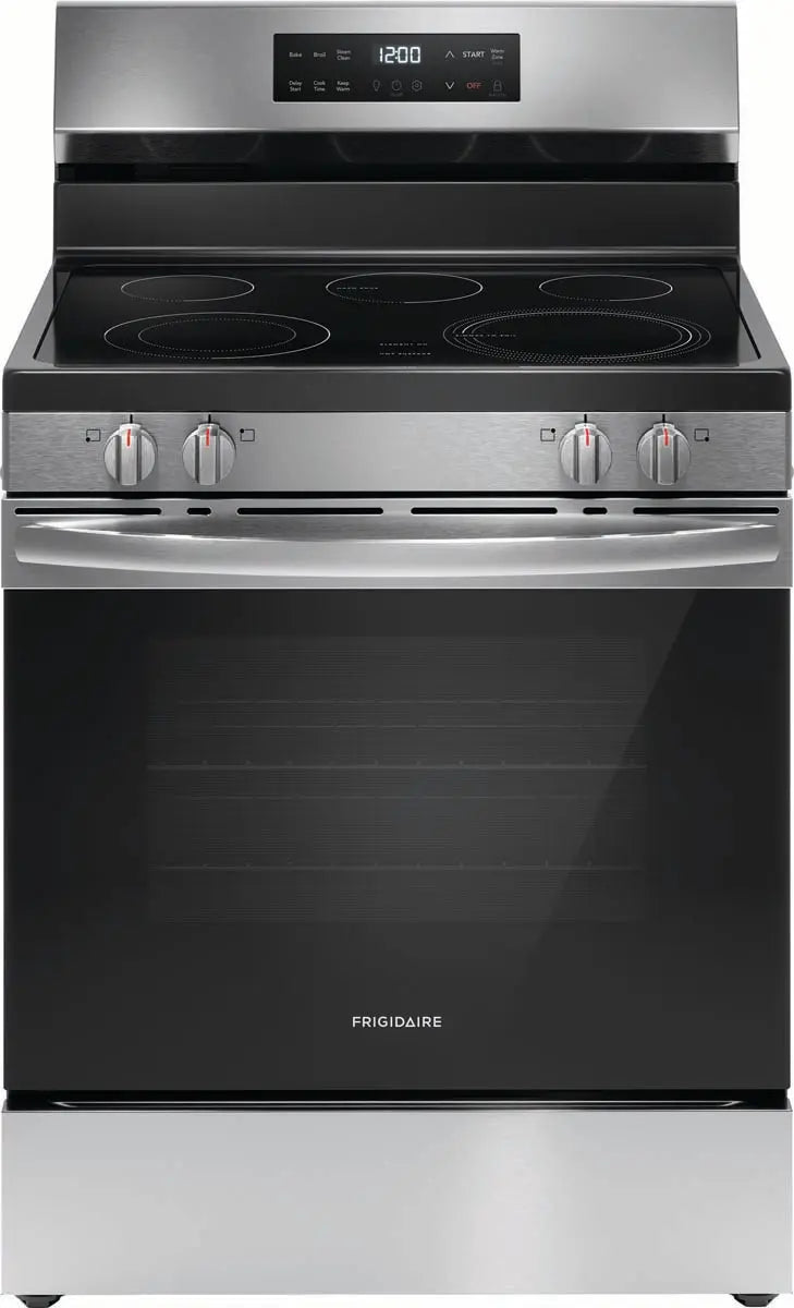 Frigidaire 30" 5.5 cu. ft. Electric Range in Stainless Steel FCRE306CAS - Complete Home Furnish