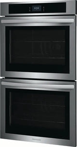 Frigidaire 30'' Double Electric Wall Oven with Fan Convection in Stainless Steel FCWD3027AS Frigidaire