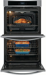 Frigidaire 30'' Double Electric Wall Oven with Fan Convection in Stainless Steel FCWD3027AS Frigidaire