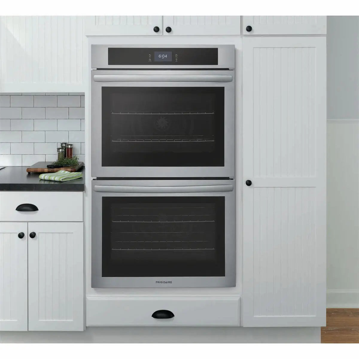 Frigidaire 30'' Double Electric Wall Oven with Fan Convection in Stainless Steel FCWD3027AS Frigidaire