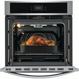 Frigidaire 27 inch Single Electric Wall Oven with Fan Convection in Stainless Steel FCWS2727AS Frigidaire