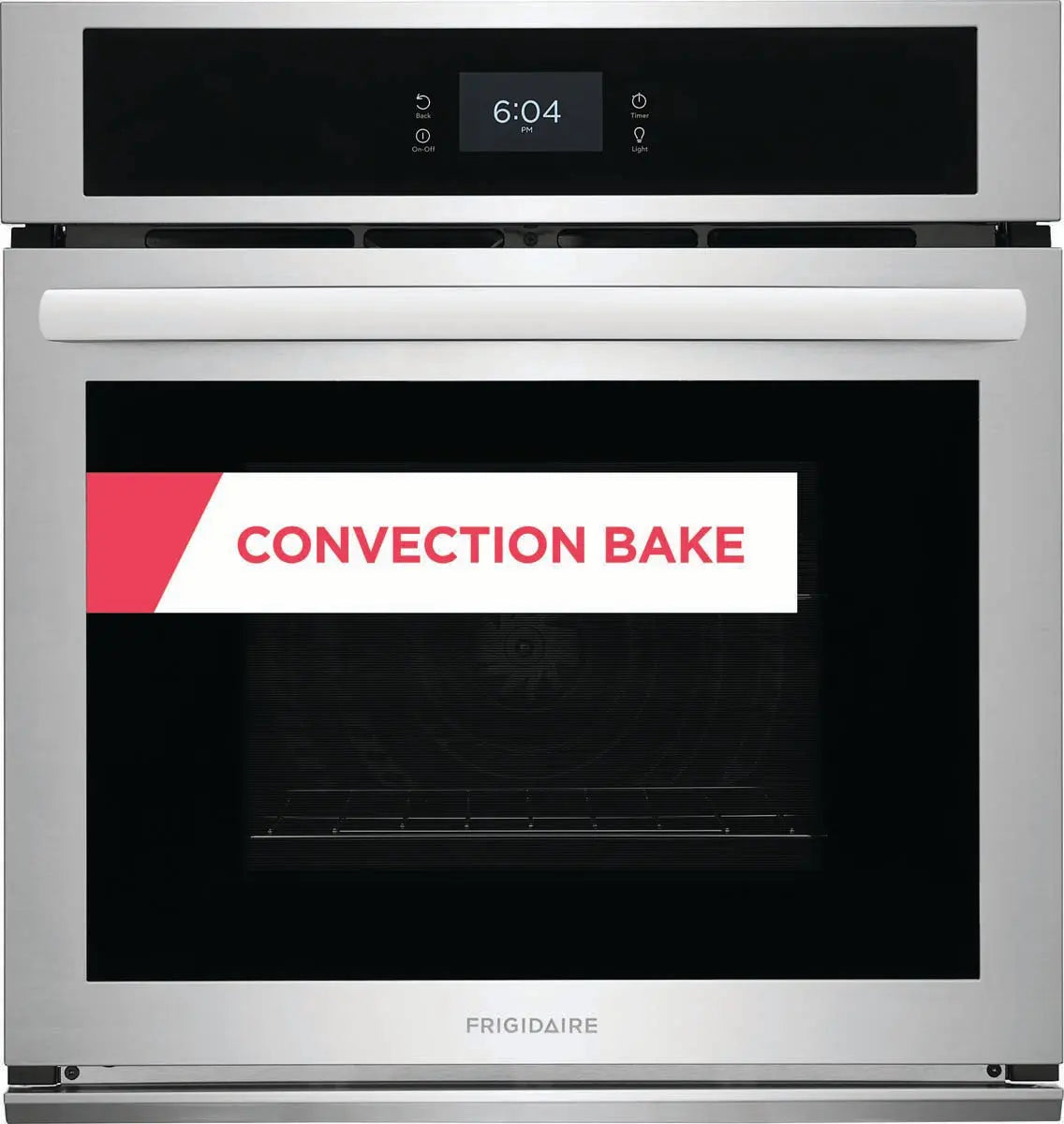 Frigidaire 27 inch Single Electric Wall Oven with Fan Convection in Stainless Steel FCWS2727AS Frigidaire