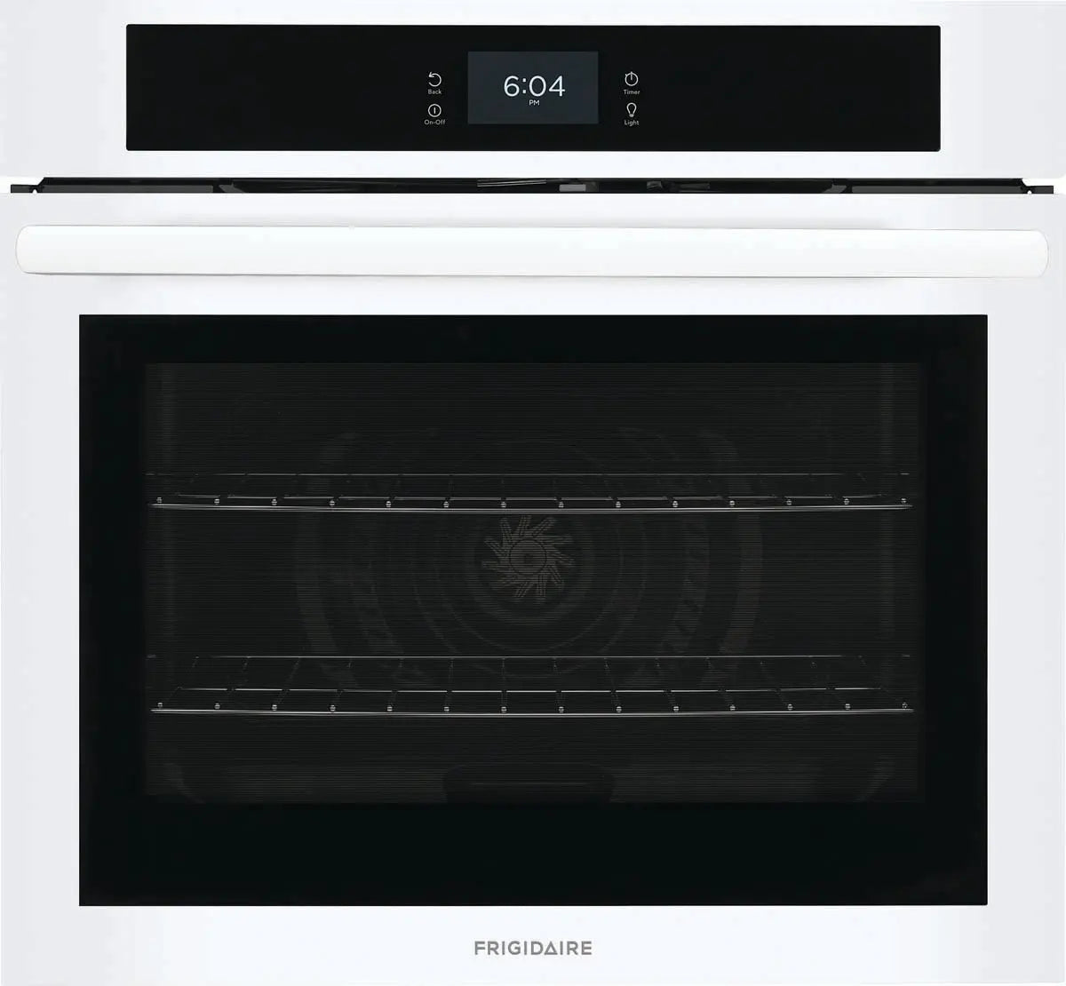 Frigidaire 30'' Single Electric Wall Oven with Fan Convection in White FCWS3027AW Frigidaire