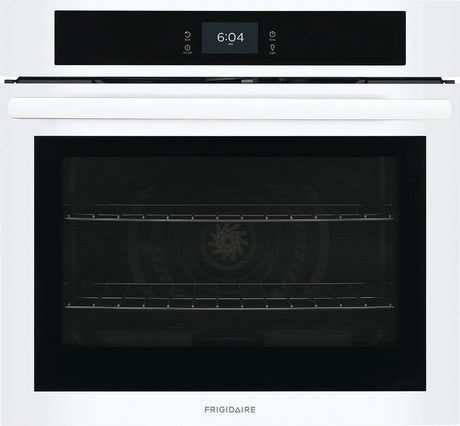 Frigidaire 30'' Single Electric Wall Oven with Fan Convection in White FCWS3027AW Frigidaire