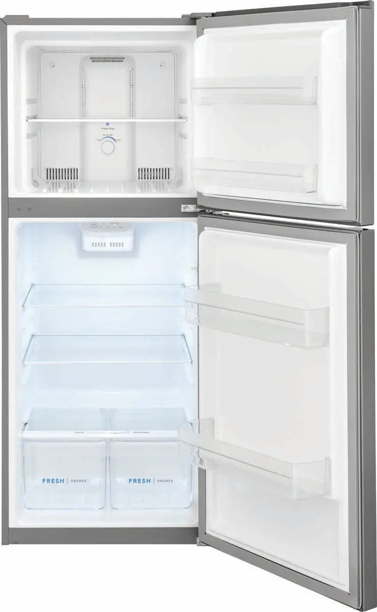 Frigidaire 10.1 cu. ft. Top Freezer Refrigerator in Stainless Steel FFET1022UV Frigidaire