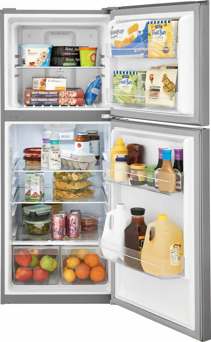 Frigidaire 10.1 cu. ft. Top Freezer Refrigerator in Stainless Steel FFET1022UV Frigidaire