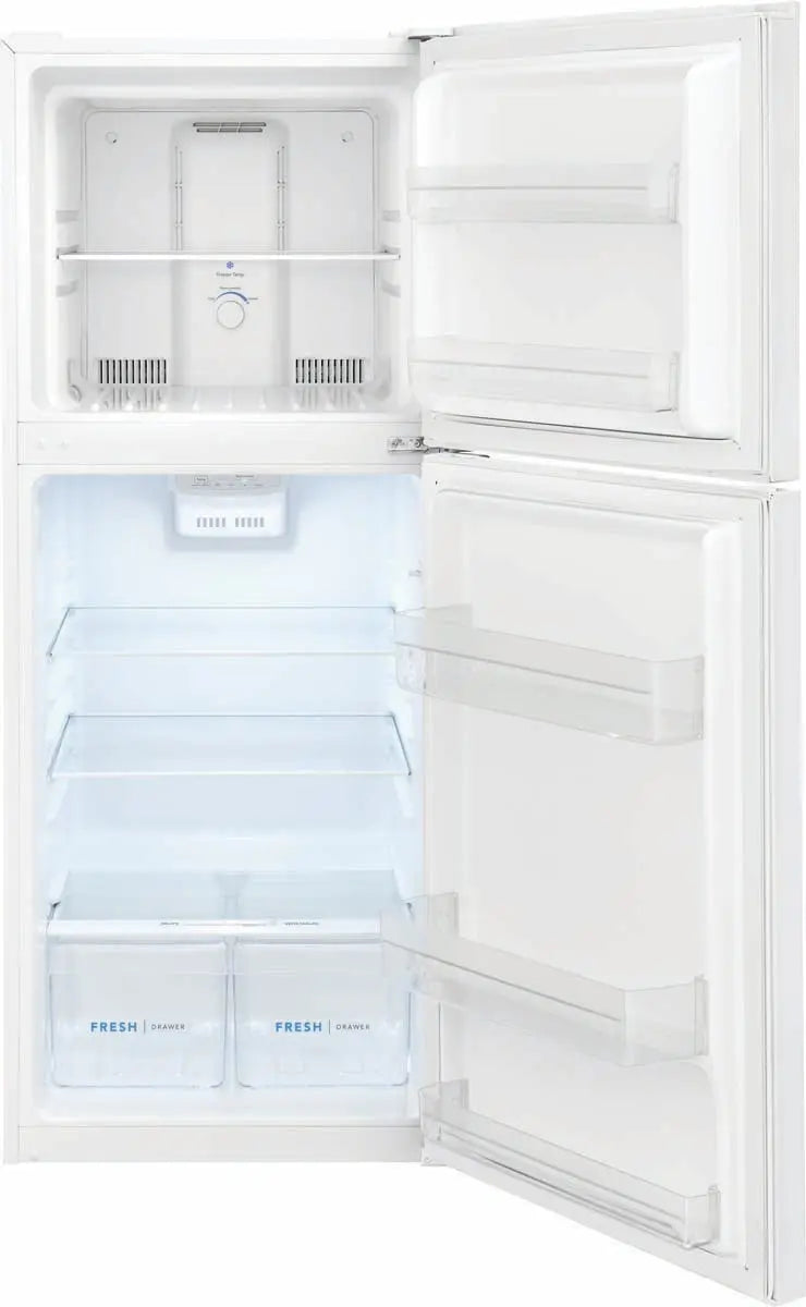 Frigidaire 24 inch 11.6 cu. ft. Top Freezer Apartment-Size Refrigerator in white FFET1222UW Frigidaire