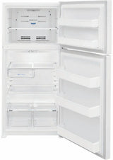 Frigidaire 30 Inch 18.3 cu. ft. Top Freezer Refrigerator in White FFTR1835VW Frigidaire