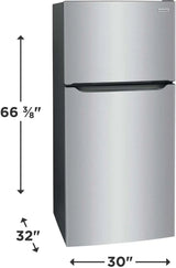 Frigidaire 30 Inch 20.0 cu. ft. Top Freezer Refrigerator in Stainless Steel FFTR2045VS Frigidaire