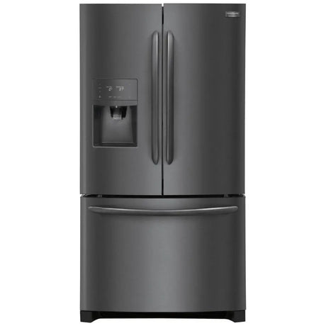 Frigidaire 36 Inch 21.7 Cu. Ft. French Door Refrigerator in Black Stainless Steel FGHD2368TD Frigidaire