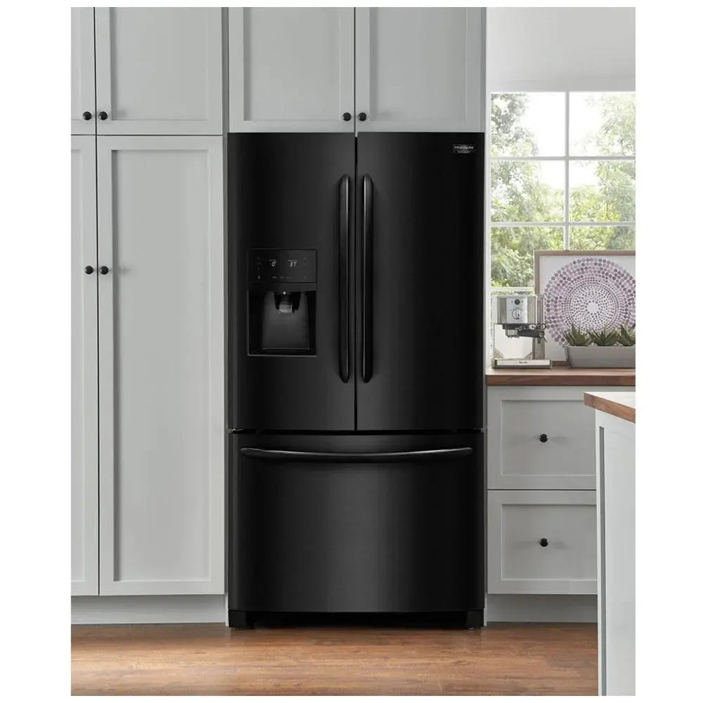 Frigidaire 36 Inch 21.7 Cu. Ft. French Door Refrigerator in Black Stainless Steel FGHD2368TD Frigidaire