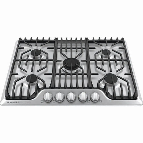 Frigidaire Professional 30 inch 5-Burner Gas Cooktop with Griddle in Stainless Steel FPGC3077RS Frigidaire Professional